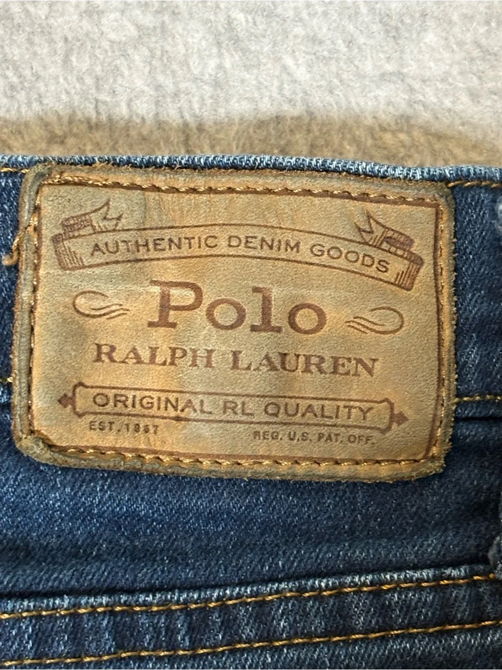 Polo Ralph Lauren Hampton Relaxed Straight Denim Jeans-Dark Indigo-Men 44/30